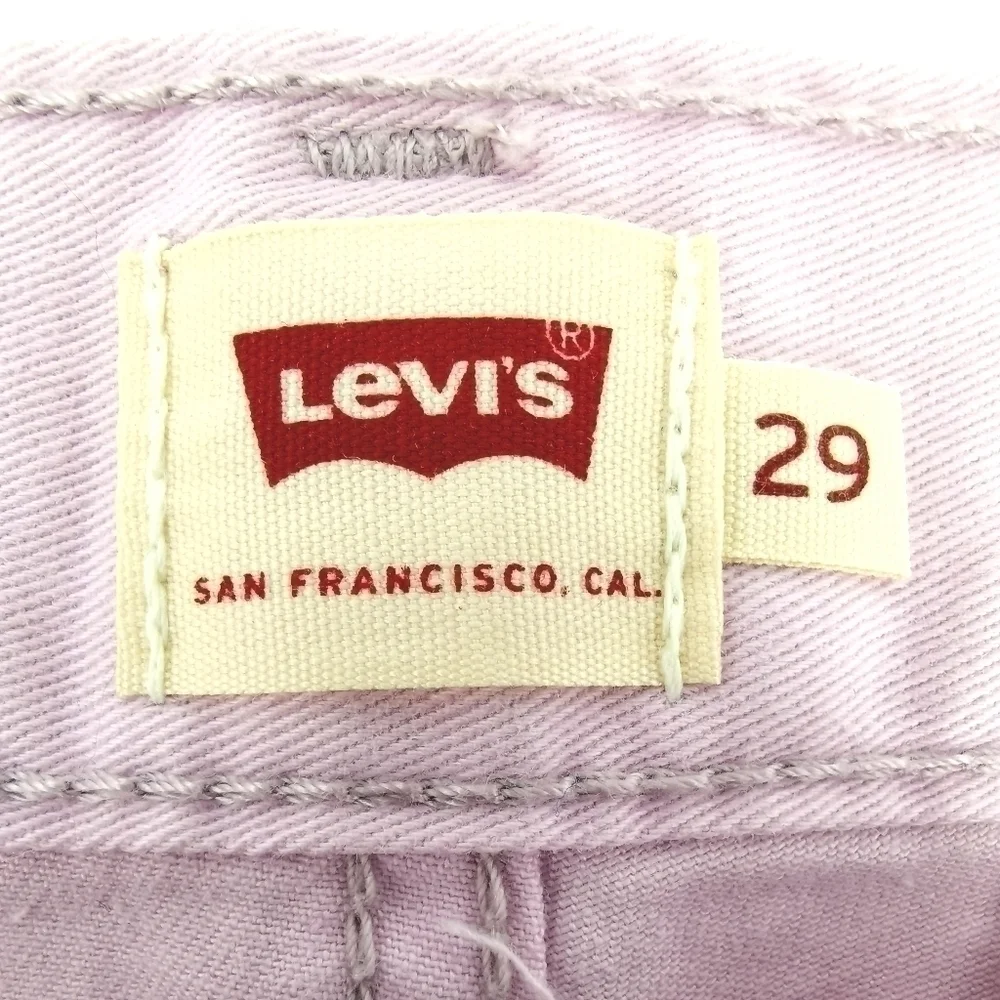 Levi's NWT Women's 29 Pink Cotton Classic Shorts - Picture 9 of 16